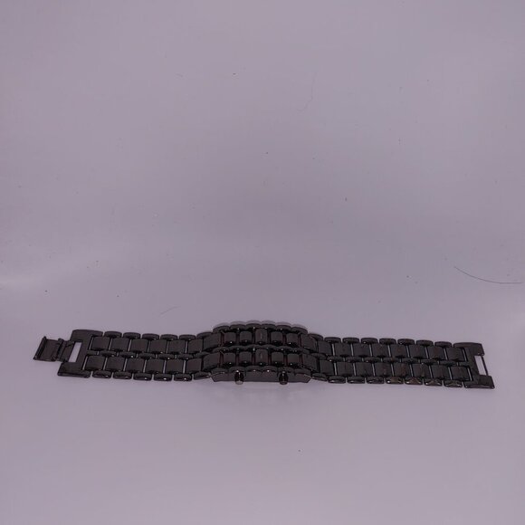 Men's Lava Iron Metal LED Faceless Bracelet Wrist Watch - Picture 10 of 10